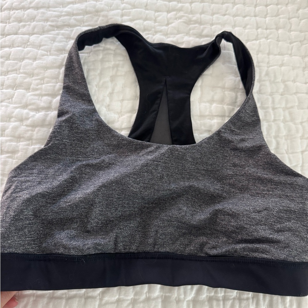 Lululemon Athletica Black and Gray Sports Bra